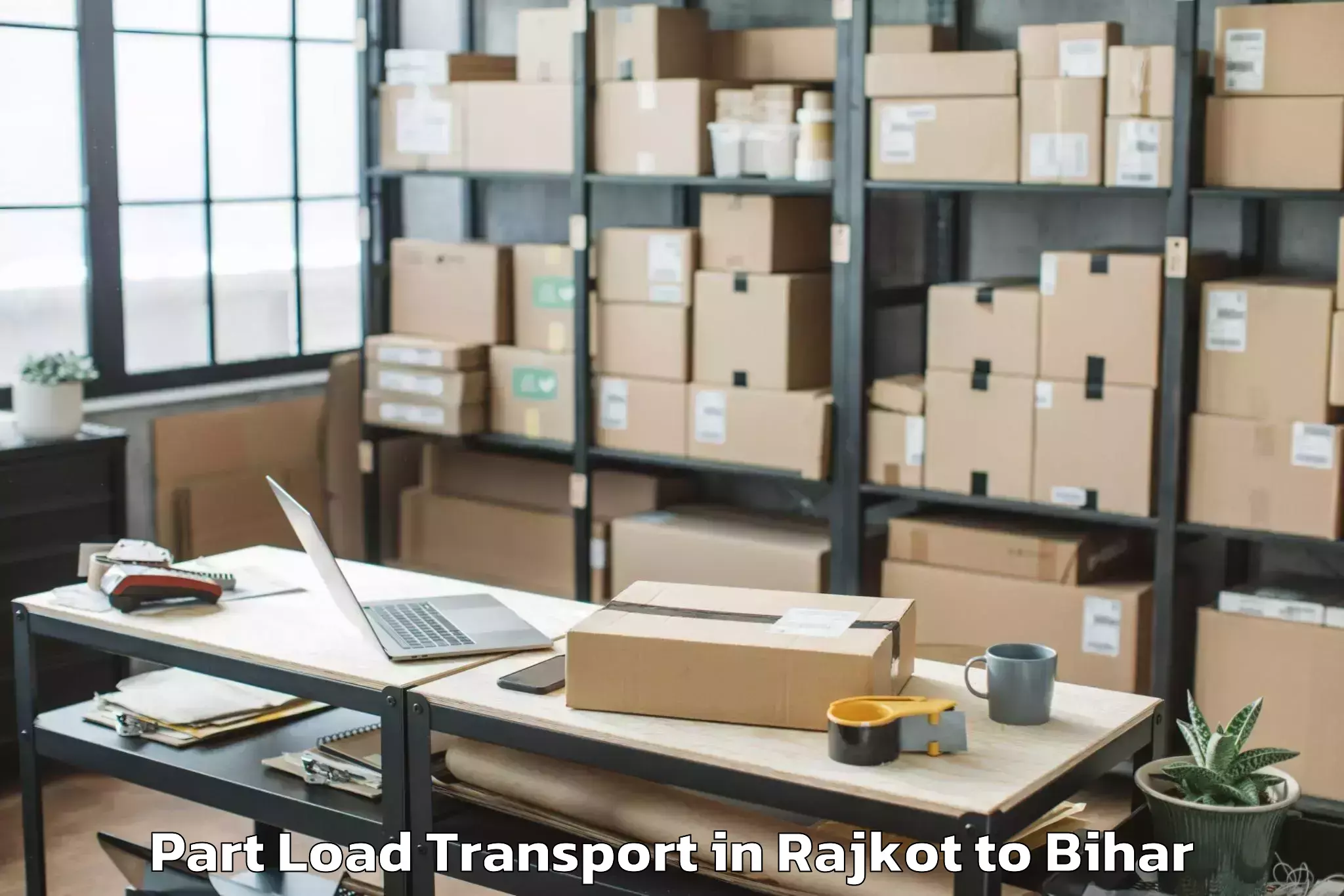 Get Rajkot to Kahara Part Load Transport